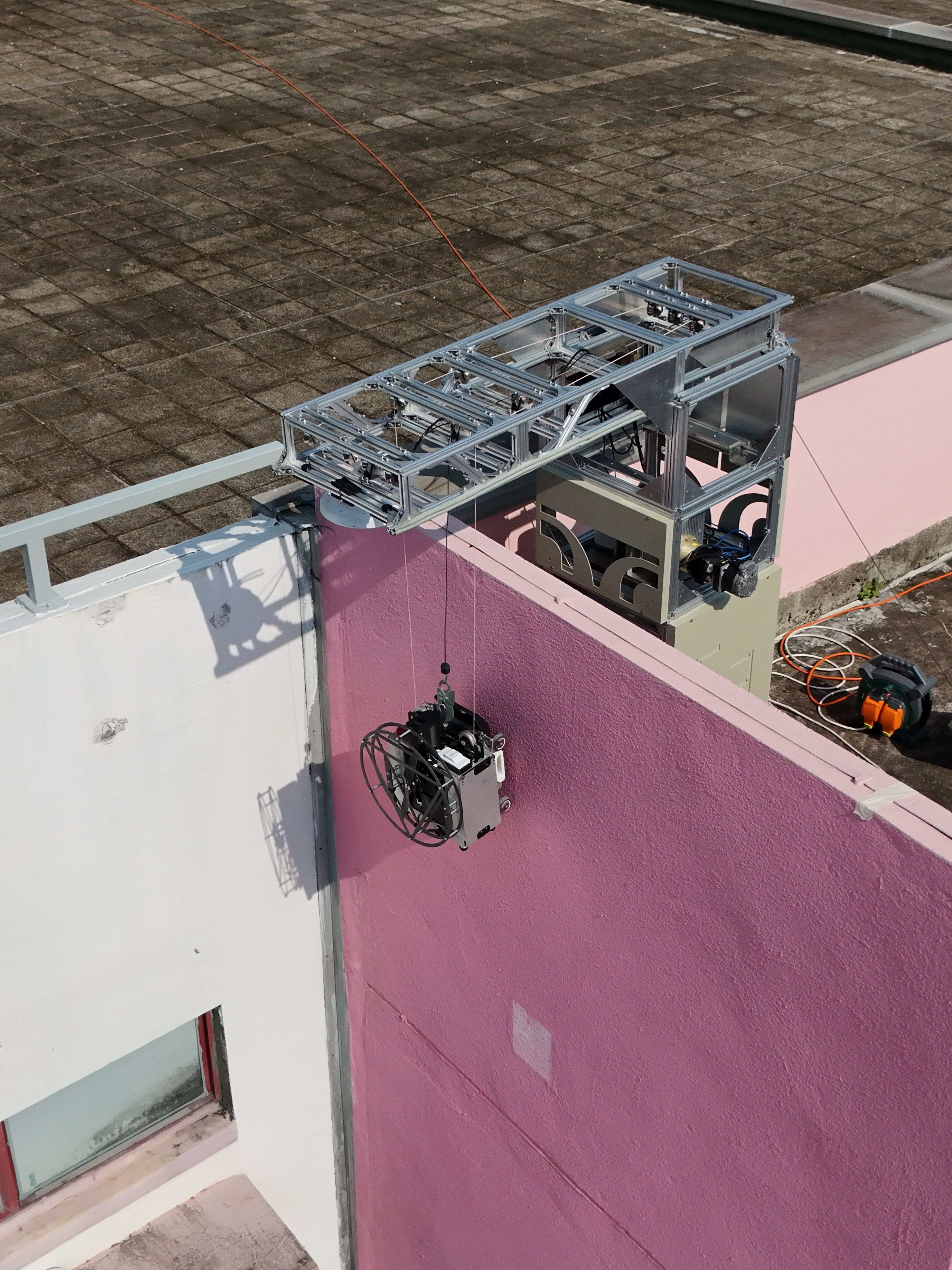 Robo-Tapper facade inspection setup