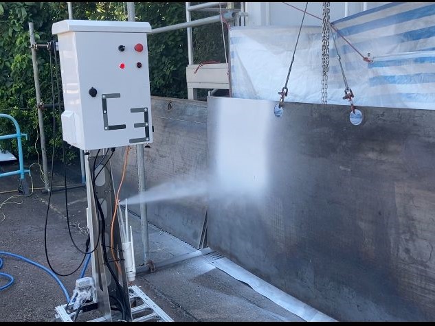 wall-spraying-robot
